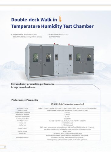 Vehicle Lithium Battery Cell Pack Module Double-deck Walk In Temperature Humidity Test Chamber