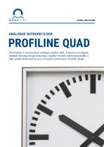 Analogue Outdoor Clock - Profiline 4-sided