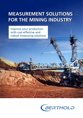 Measurement solutions for the mining industry