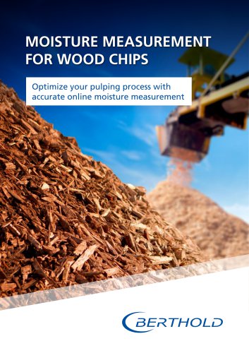 Moisture measurement for wood chips