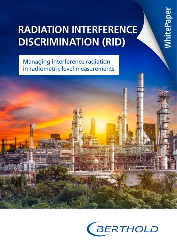 Whitepaper “Managing Interference Radiation in Radiometric Level Measurements”