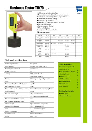 Portable Hardness Tester TH170