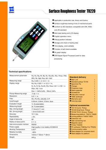 Portable Roughness Tester TR220