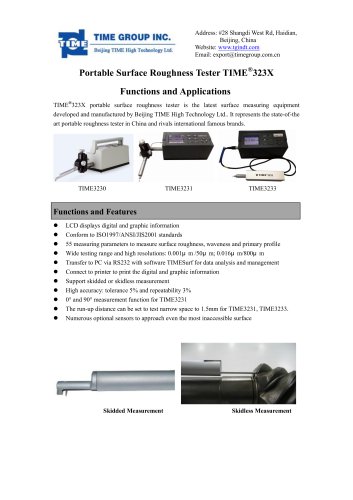 Portable Surface Roughness Tester TIME® 323X