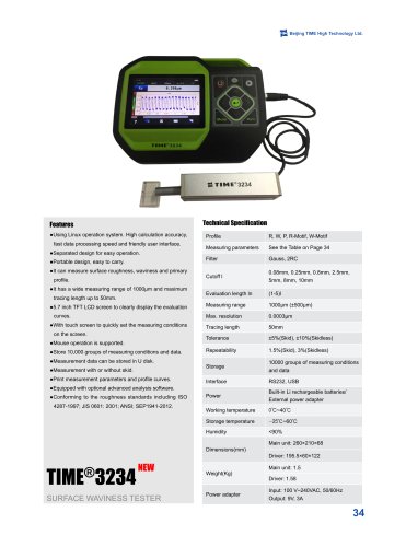 Portable Surface Waviness Tester TIME3234