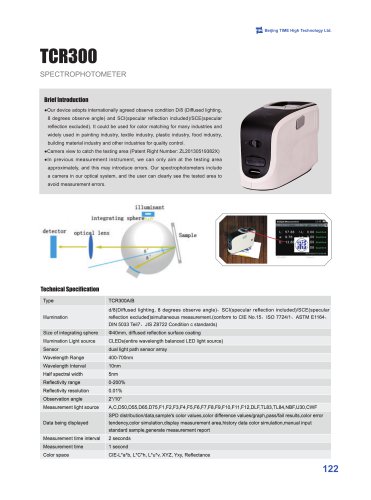 TCR300 Spectrophotometer