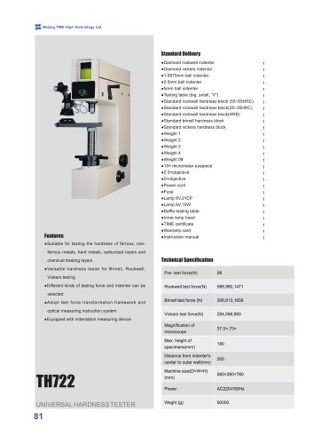 TH722 Universal Hardness Tester