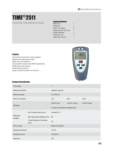 TIME2511 Digital Coating Thickness Gauge