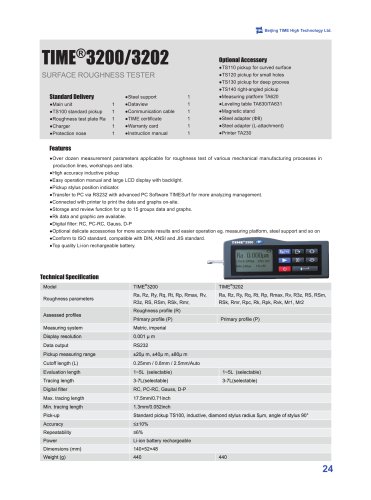 TIME3200/3202(TR200) Digital Portable Surface Roughness Tester