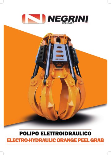 Electro-hydraulic orange-peel grab