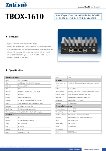 TAICENN/Box computer/TBOX-1610