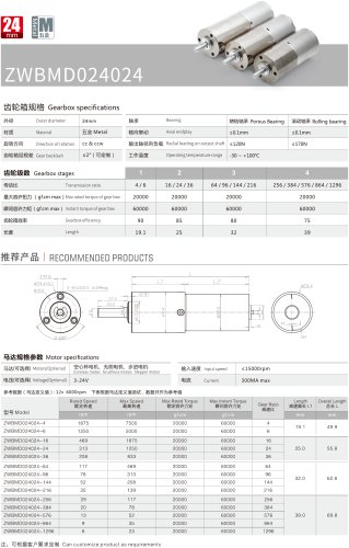 Precision Gearbox 24mm MD