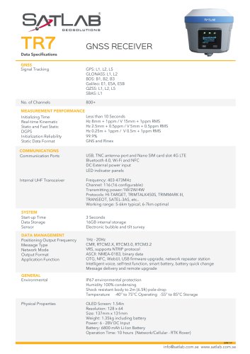 SatLab/GNSS Receiver/ TR7