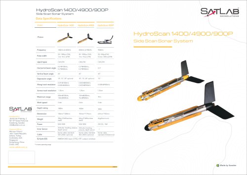 SatLab/Side Scan Sonar/ HydroScan