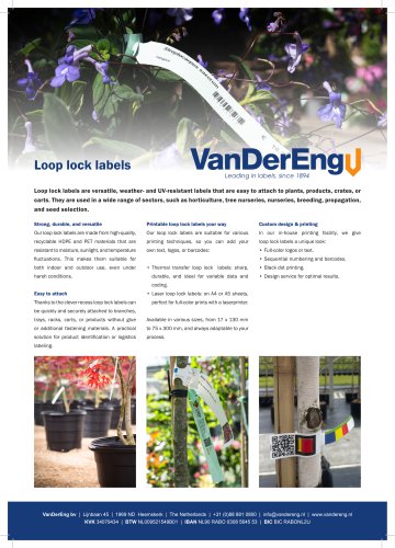 Leaflet Loop Lock Labels