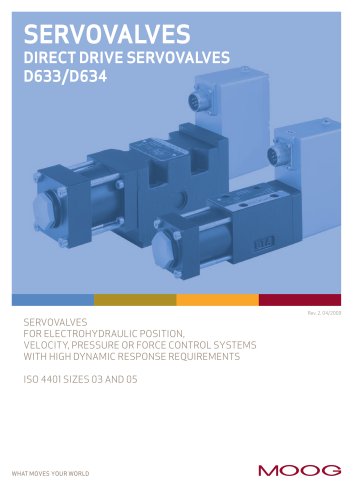 Direct Drive Servo Valves D633/D634