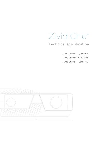 Zivid One+ datasheet