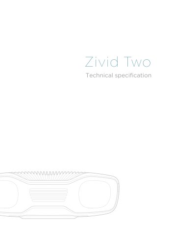 Zivid Two datasheet