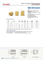 In-saiL heat-staking threaded insert MT series