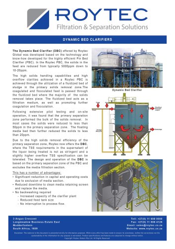 Dynamic Bed Clarifiers