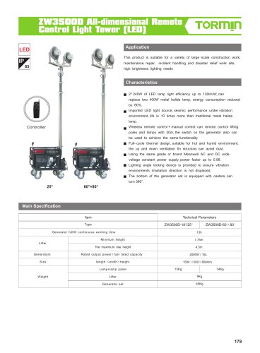 ZW3500D portable light