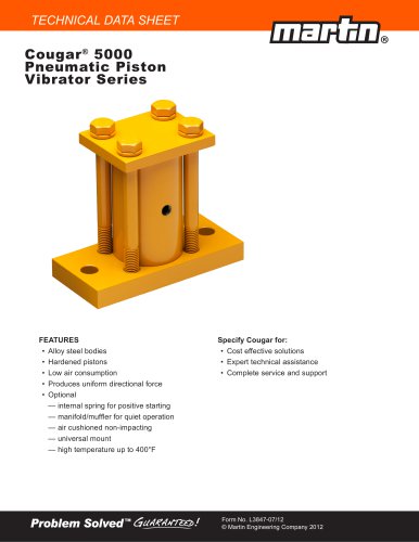 Cougar® 5000 Series Piston Vibrators