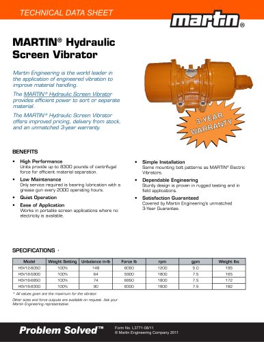 Hydraulic Screen Vibrator