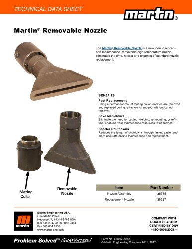Martin® Removable Nozzle
