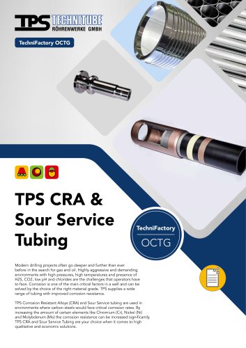 TPS CRA & Sour Service Tubing