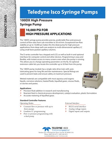 100DX Syringe Pump