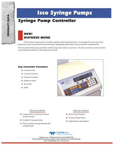 Syringe Pump Controller