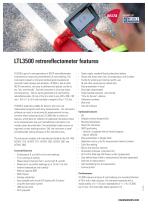 LTL3500 retroreflectometer features