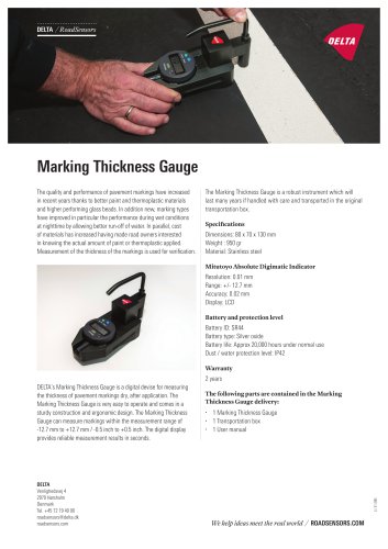 Marking Thickness Gauge