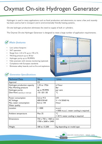 Oxymat Hydrogen Generator