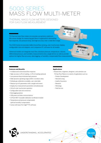 5000 Series Mass Flow Multi-Meter Spec Sheet EN