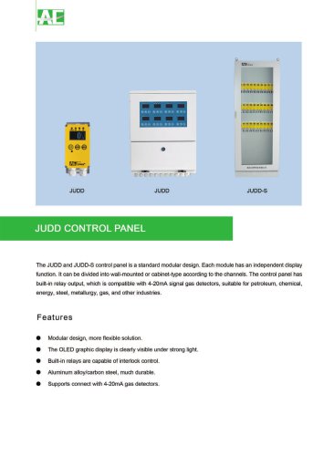 Judd control panel