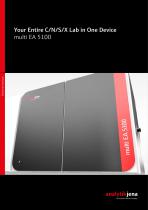 multi EA 5100: for C/N/S/Cl Micro-Elemental Analysis