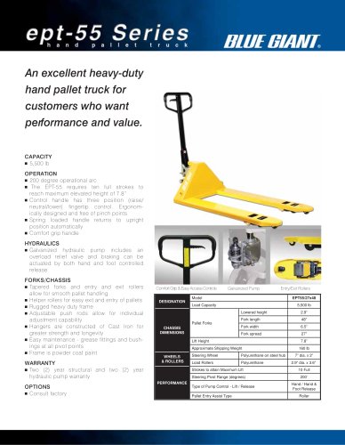 EPT-55 Manual Pallet Truck