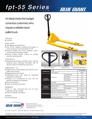 FPT-55 Manual Pallet Truck