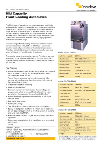 230L RSC Priorclave