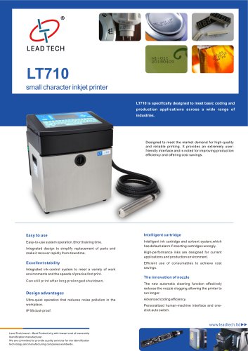 LEAD TECH CIJ Printer LT710