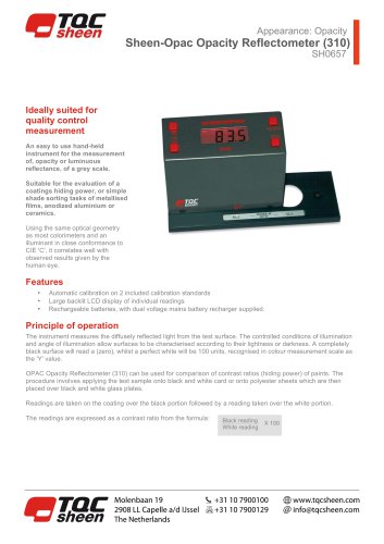 OPAC OPACITY REFLECTOMETER (310)