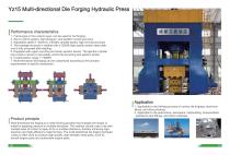 Yz15 multi-directional die forging hydraulic press