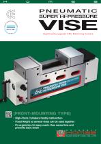 HBV-GF PNEUMATIC SUPER HI-PRESSURE VISE (FRONT-MOUNTING TYPE)