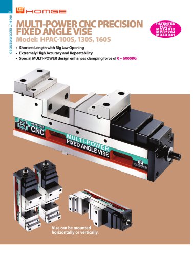 MULTI-POWER CNC PRECISION FIXED ANGLE VISE_ HPAC-S Series