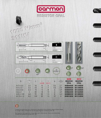 RESISTOR OPAL High performance taps