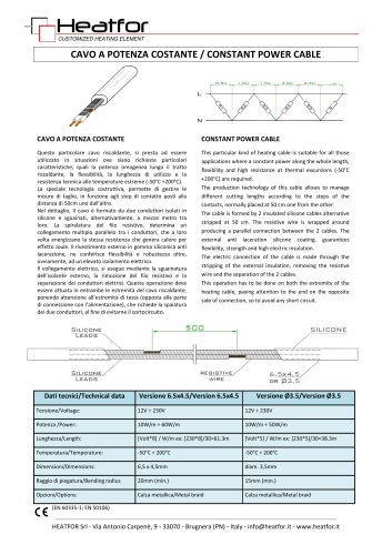 CONSTANT POWER CABLE