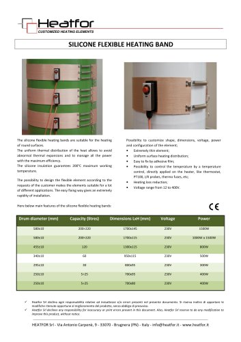 SILICONE BAND HEATER