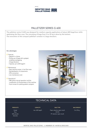 PALLETIZER SERIES G 600