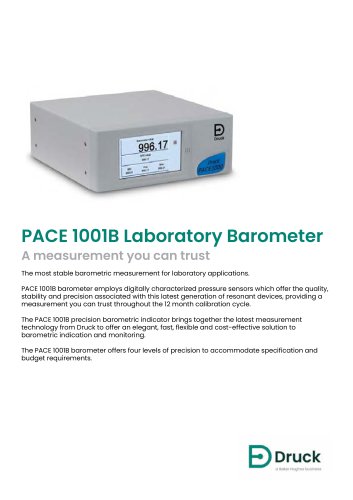 PACE 1001B Laboratory Barometer